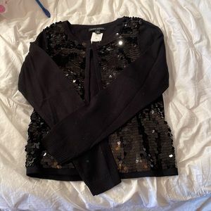 Black sequin sweater